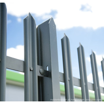 Hot DIP galvanização Security Steel Fence